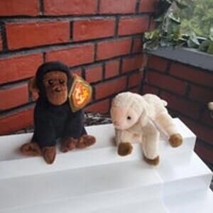 Vintage Ty Beanie Babies Ewey and Congo